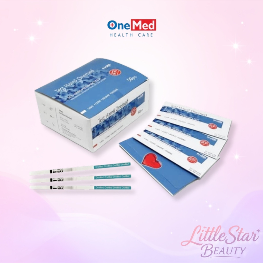 Onemed Alat Test Kehamilan Test Pack Kandungan 1 Box isi 50 Strip