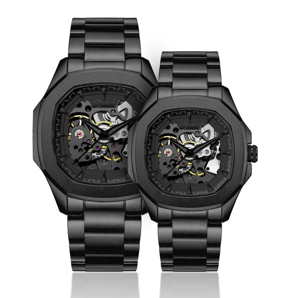Parlent Couple Gallant Phantom & Gallant Phantom Steel Femme - Jam Tangan Couple 42mm & 36mm, Automa