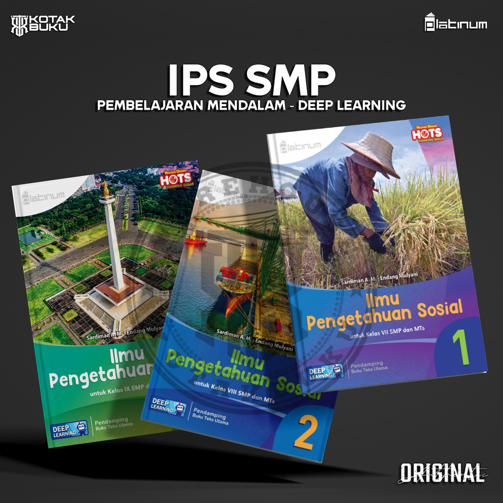 [ TS ] Buku IPS Kelas 7 8 9 SMP Deep Learning / IPS SMP / Platinum
