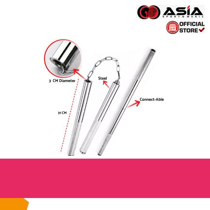Double Stick Bushido Steel XL | Nunchaku - Hitam