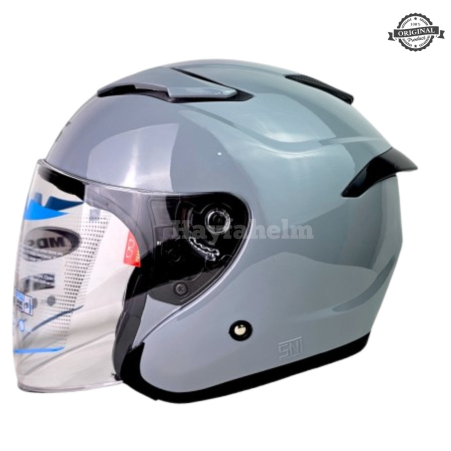Helm Mds Voltus Solid | Helm Half Face Single Visor Suport Intercom / Helm half face ORIGINAL
