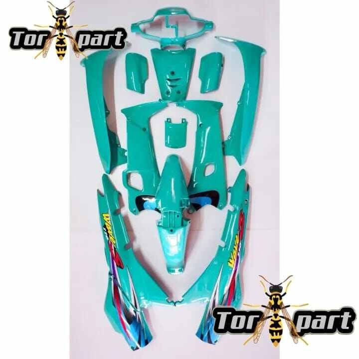 Full Body Halus Motor Supra Fit Lama 2004 100cc Warna Hijau Tosca