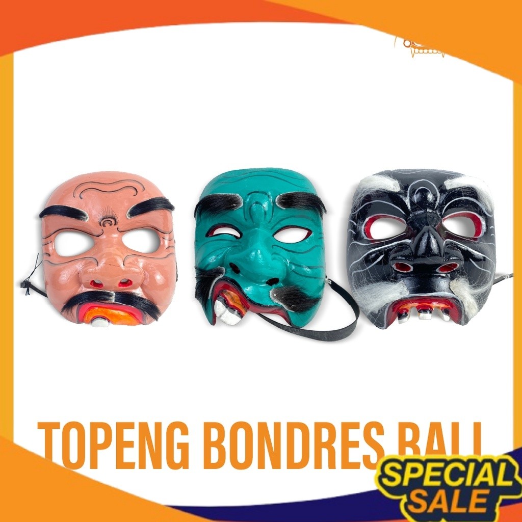 Topeng Bondres - Topeng lawak Bali - Topeng bibir sumbing - Topeng Kayu - Topeng Bali - Topeng Lucu 