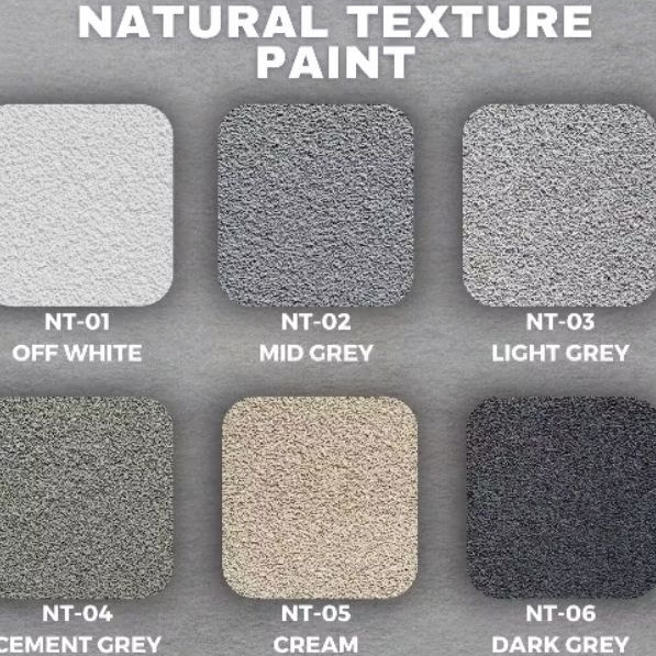 Natural Texture Paint Cat Tekstur Kamprot Motif Batu Alam | AH6