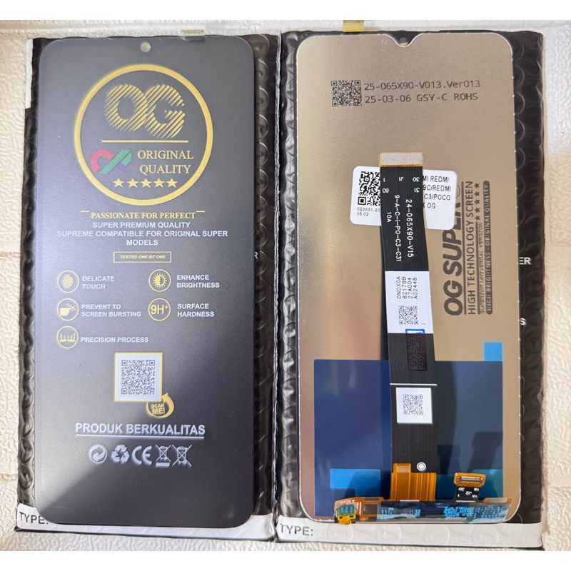 [LCD HP] LCD+TOUCHSCREEN TOUCHSCREEN 1SET OG SUPER XIAOMI REDMI 9A / 9C / 9C / 10A / POCO C3 / C31 G