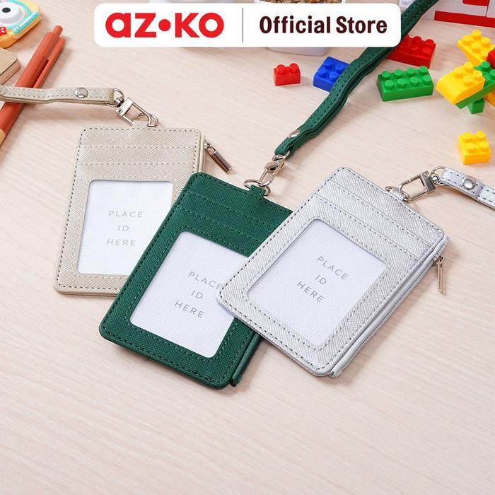 ATARU ID CARD HOLDER DENGAN ZIPPER - HIJAU TUA