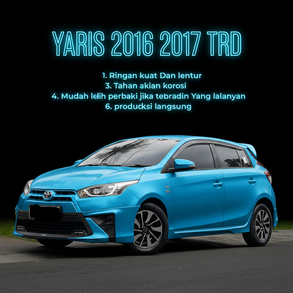 bodykit Toyota yaris LELE TRD 2016 2017 BODY KIT YARIS TRD