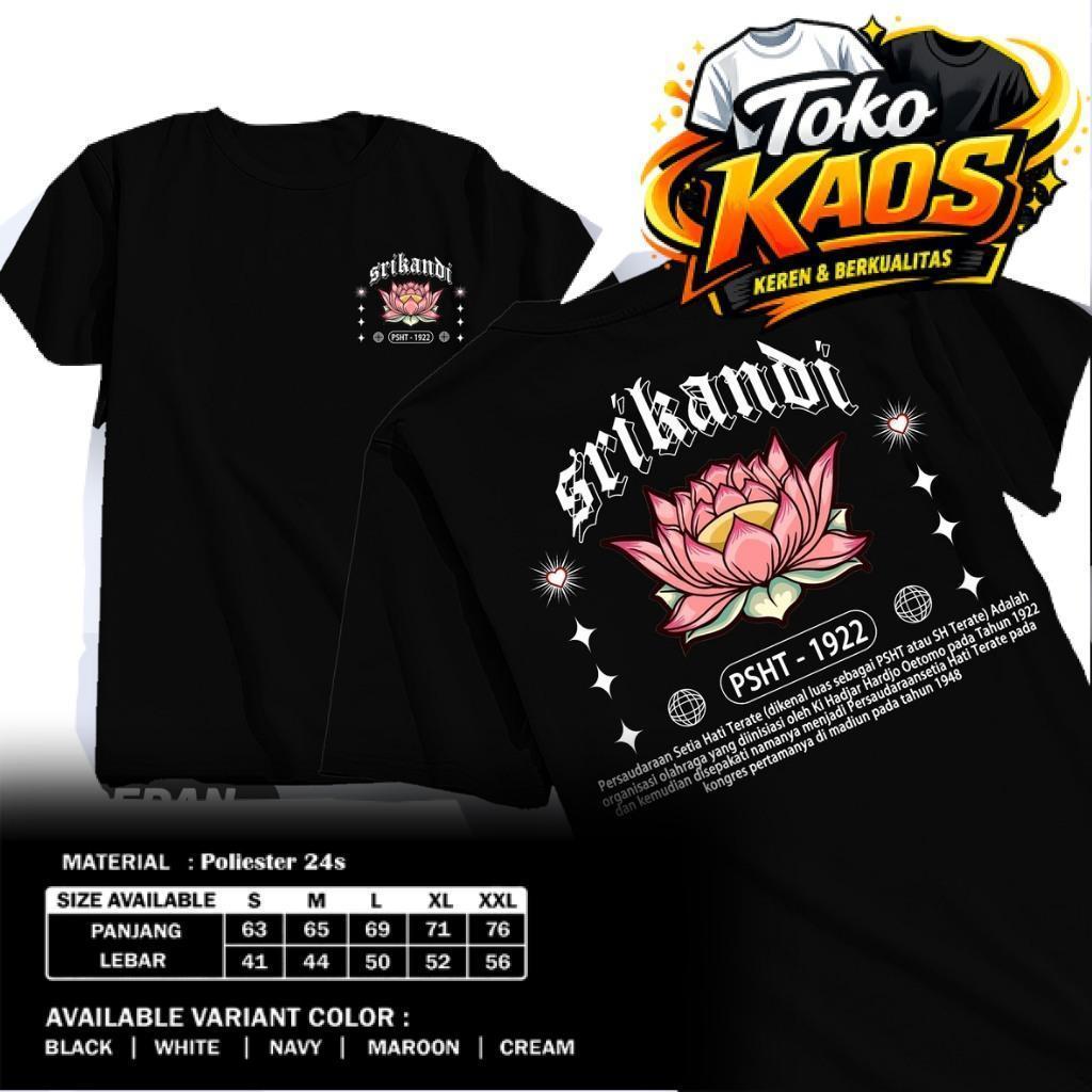Kaos Distro PSHT Setia Hati Terate SRIKANDI-VEKTOR Kaos PSHT 1922 Raja Tega Srikandi SH Kopashter