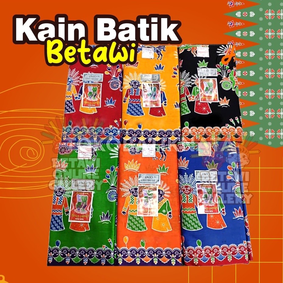 FURIBOMBA Kain Batik Betawi / Batik Betawi / Sarung Batik Betawi