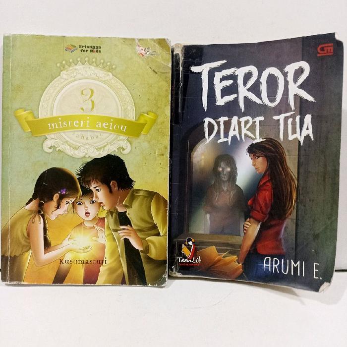 novel 3 sahabat misteri aeiou kusumastuti dapat bonus novel horor teror diari tua