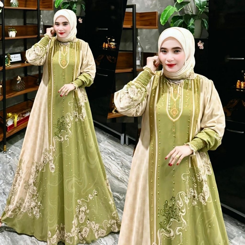 MUFIDAH SERIES MARIANI FASHION GAMIS CERUTI FOVORIT PRINTING EPSON RUMAH GAMIS SURABAYA