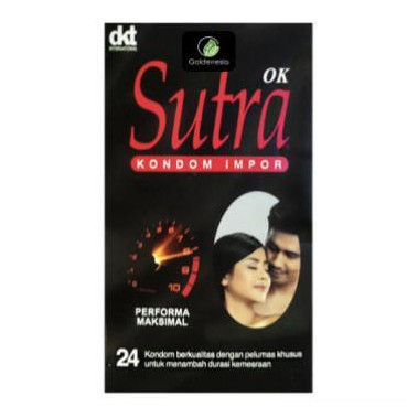 Extra Gratis Ongkir sutra OK isi 24 Pcs Original - Kondom Hitam Sutra  [Ready Stock]  * tatamart973 