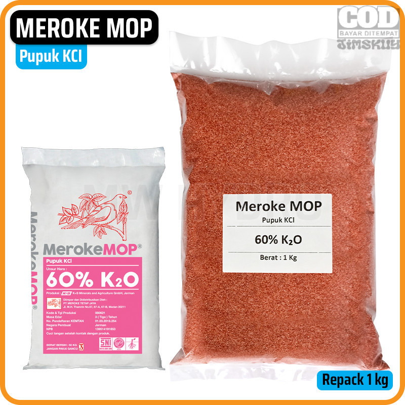 Meroke MOP, 1 Kg | Pupuk Kalium Klorida