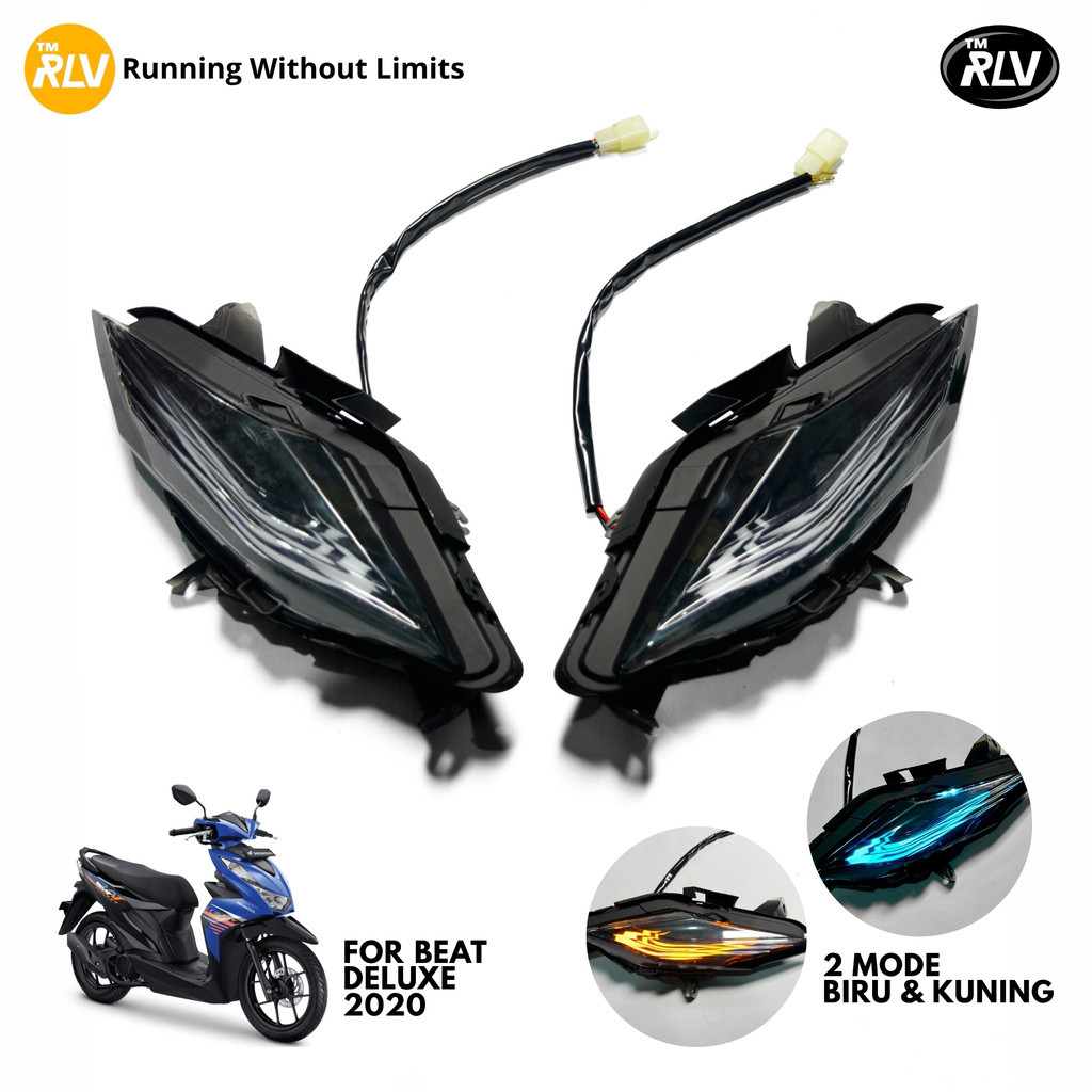 Reflektor Mika Lampu Sen Beat Deluxe 2020 Gen 1 CUSTOM Lampu Sein Riting Motor Honda Beat New