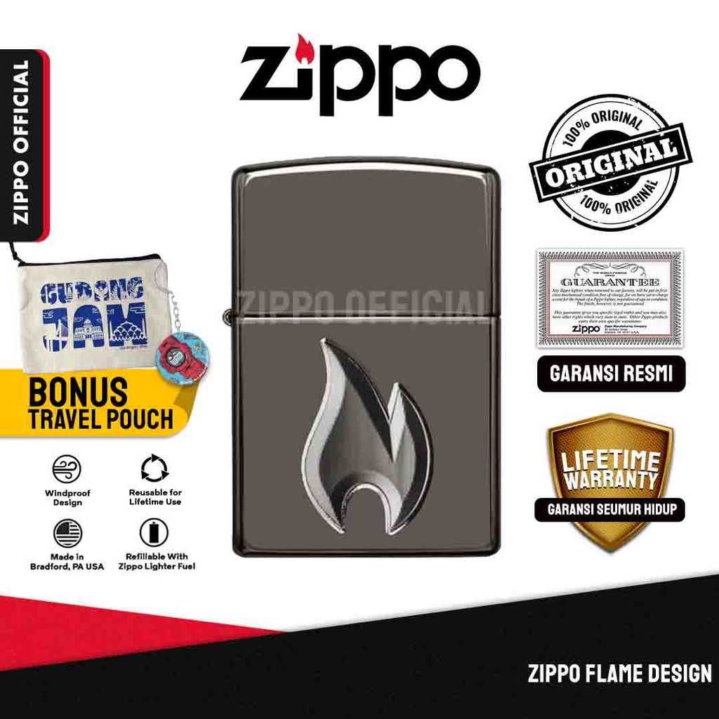 Zippo Flame Design 29928 | Garansi Lifetime | Original USA