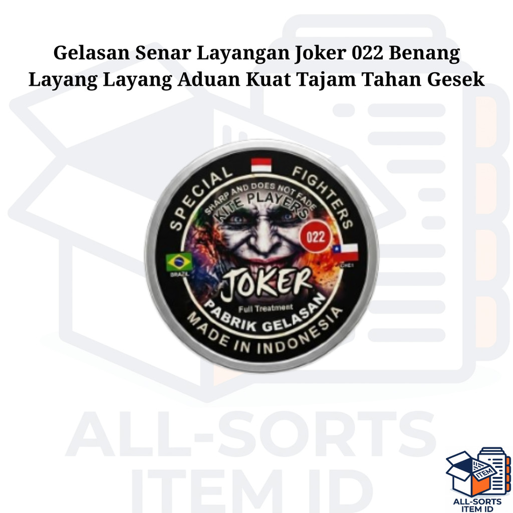 Gelasan Senar Layangan Joker 022 Benang Layang Layang Aduan Kuat Tajam Tahan Gesek