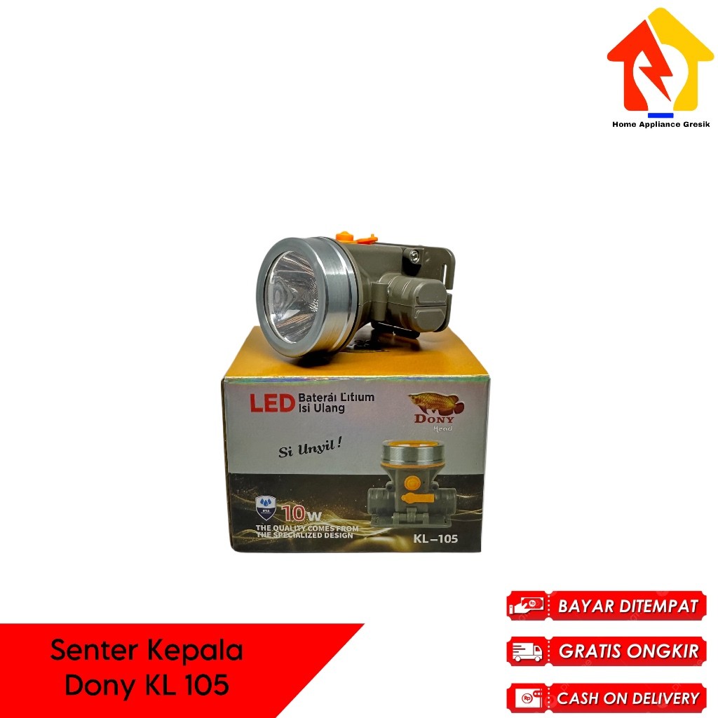 Promo Diskon 6.6 Senter Kepala Dony KL 105 / Dony Senter Kepala KL105 (10 Watt)