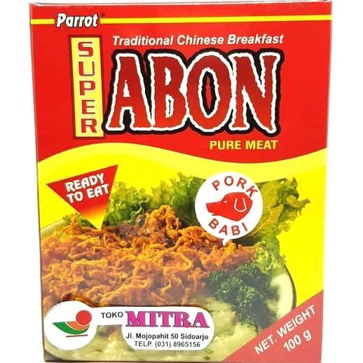 PARROT ABON SUPER PORK 100gr | BABI B2 FLOSS PIG NONHALAL