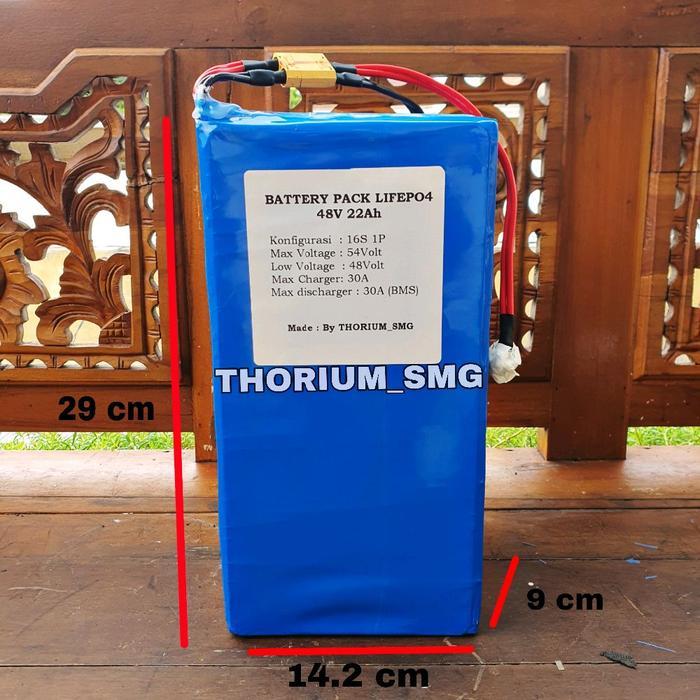 Ready Baterai Lifepo4 Sepeda Listrik 48V 6Ah, 10Ah, 12Ah, 15Ah, 18Ah, 20Ah, 22Ah, 24Ah, 25Ah, 30Ah -