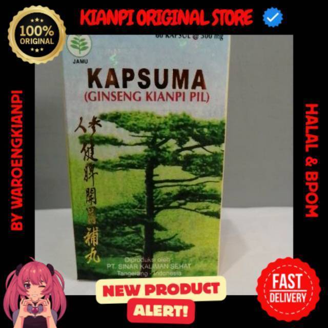 Kianpi_Original Herbal Tersedia Obat Gemuk Kianpi (Original BPOM) Kianpi Pil Ginseng Kapsuma #kianpi