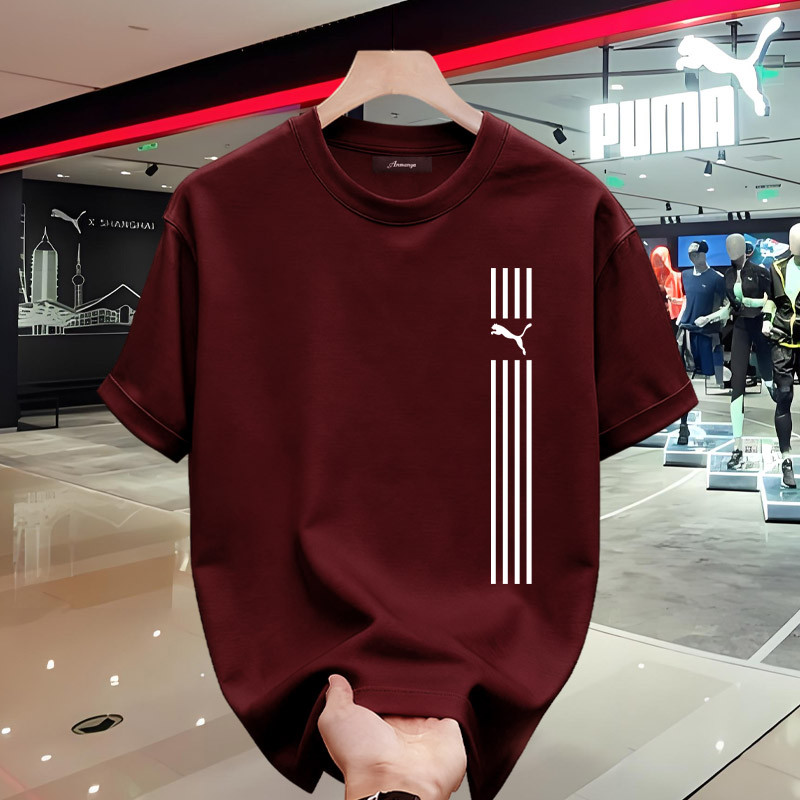 Kaos Puma 100% Original Pria Sport Casual Look Lengan Pendek T-shirt Premium