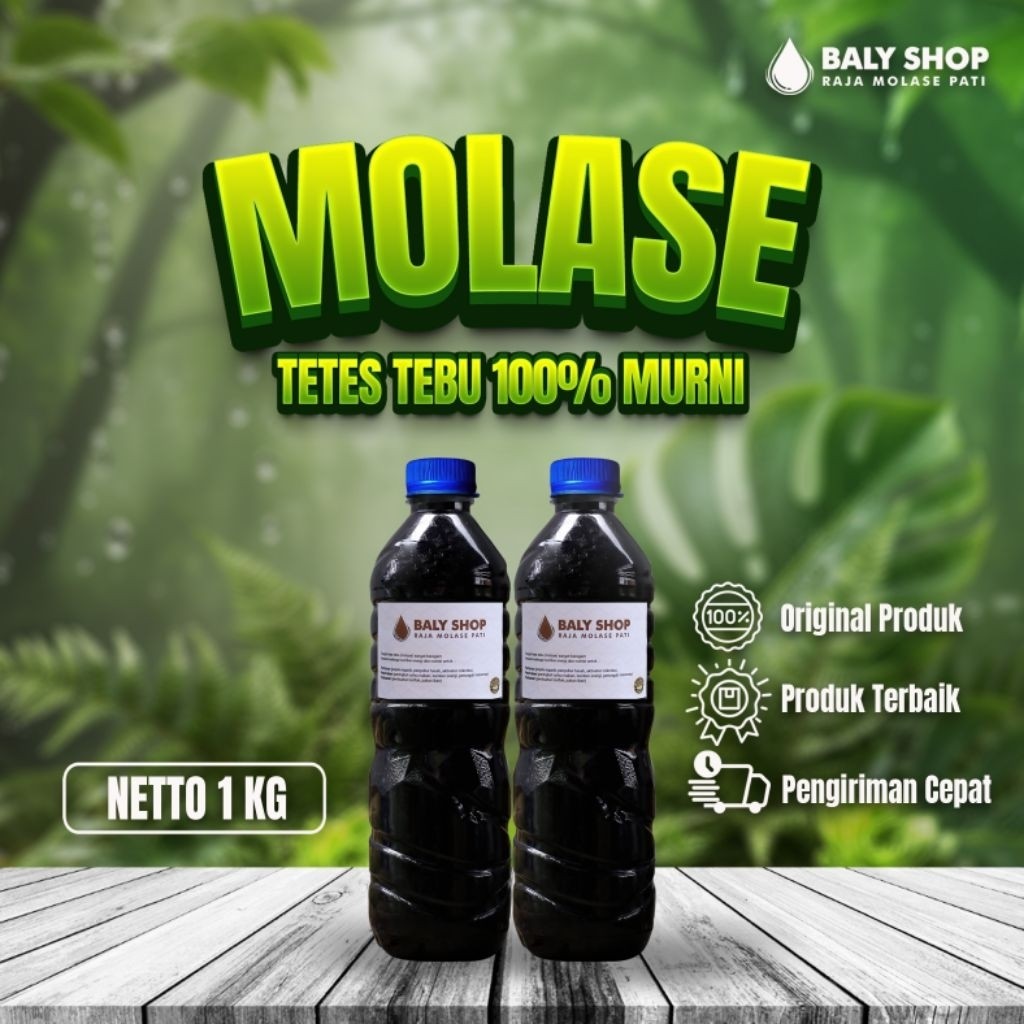 molase tetes tebu original hitam kental 1KG // tetes tebu murni -+ 1 kg