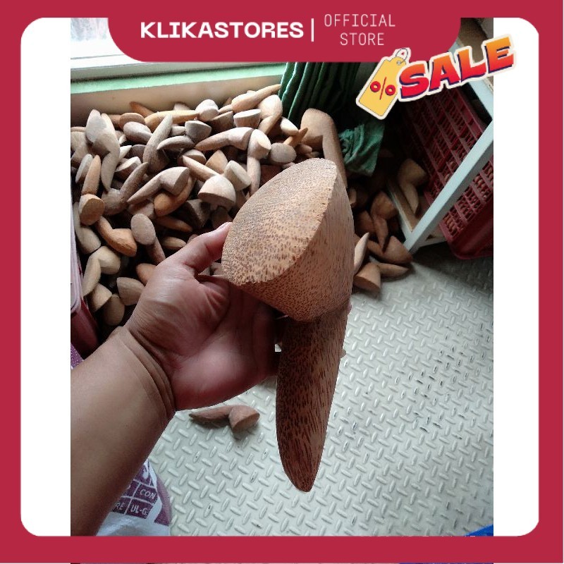 Ulekan Kayu Kelapa BESAR / Ulegan Kayu Kelapa BESAR / Ulek Uleg UB