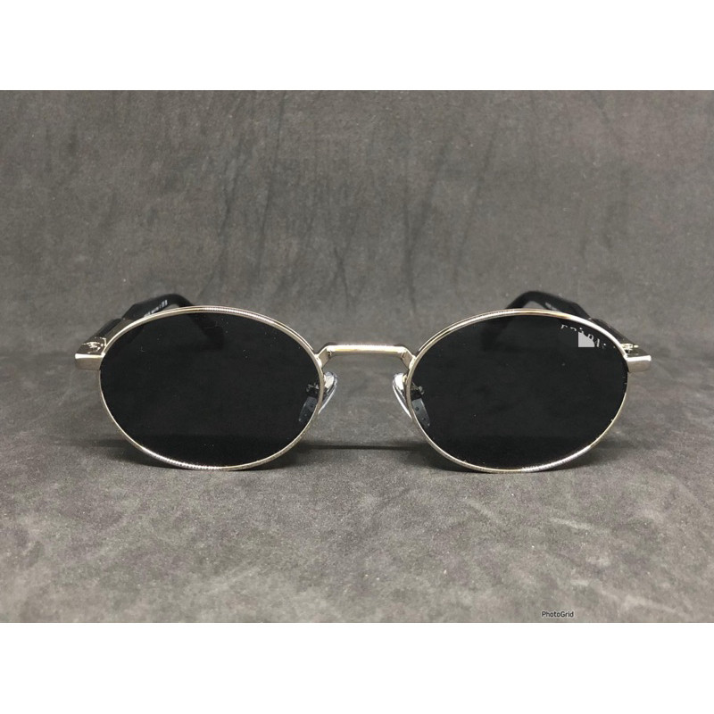Kacamata Sunglasses Wanita Oval Black Lens With Silver Metal Frame 65zs Styles Uv400 Protection For 