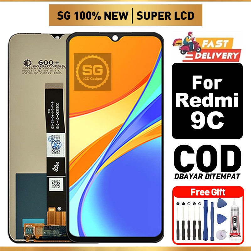 SG LCD for Redmi 9C Fullset hp layar Touchscreen murah For Glass Touch Screen Digitizer Replacement 