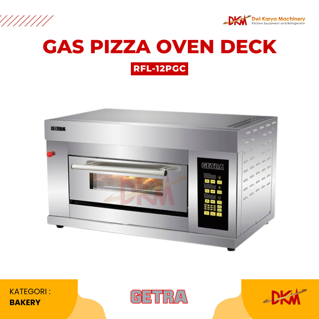 GETRA Oven Gas Getra for Pizza RFL-12PGC / RFL12PGC RFL 12 PGC / Oven Pizza Getra