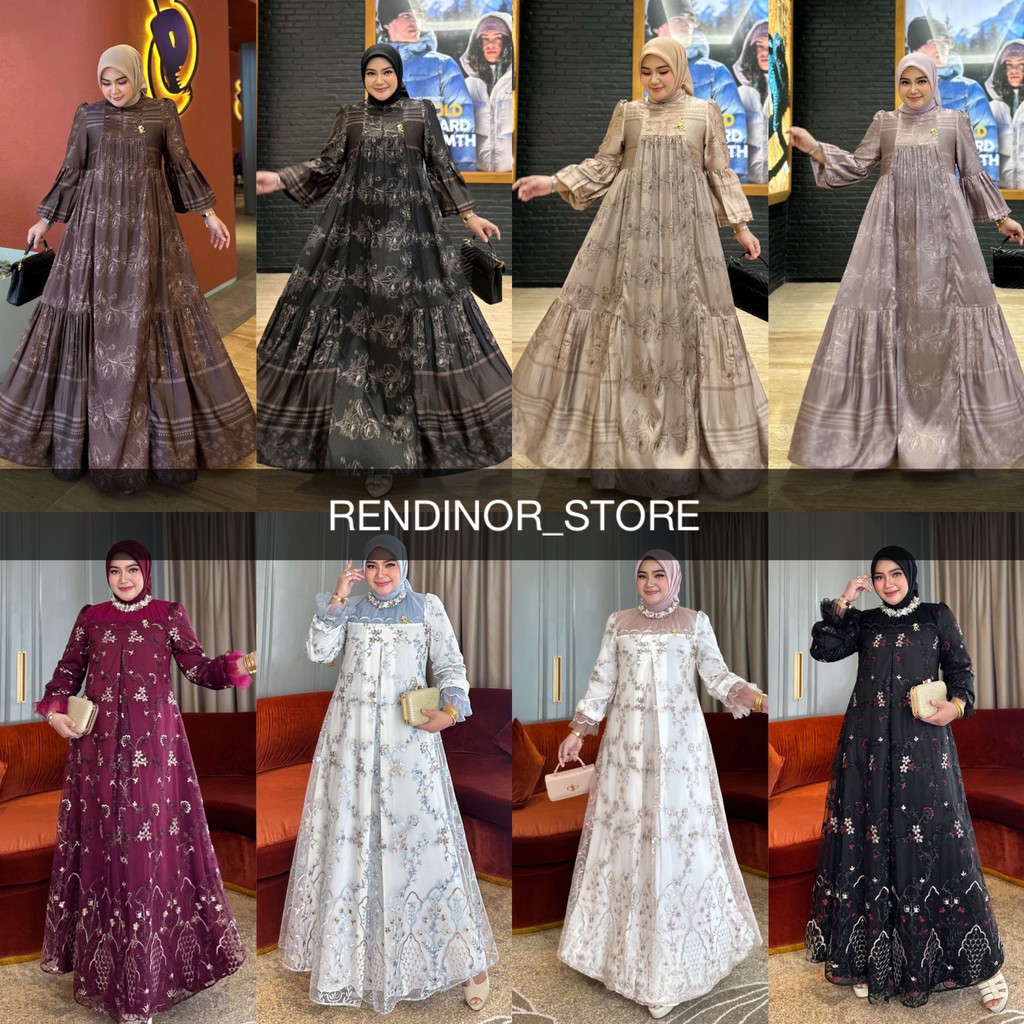 IRNA CAHAYA DELUNA GAMIS DRESS BY IRNA EMERALD