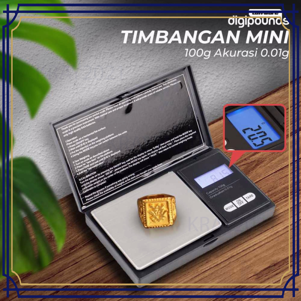 Taffware Digipounds Pocket Scale Timbangan Mini 0.01g SC-13 / VSW0083