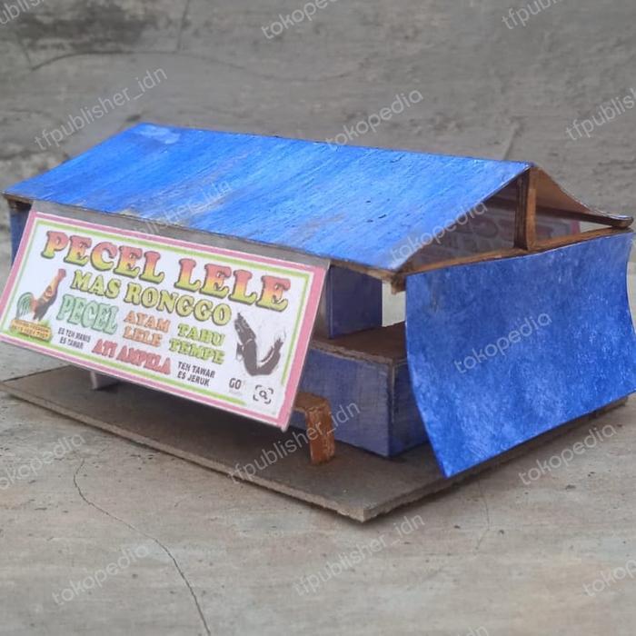 Miniatur / Diorama / Maket / Replika Tenda Pecel Lele skala 1:64