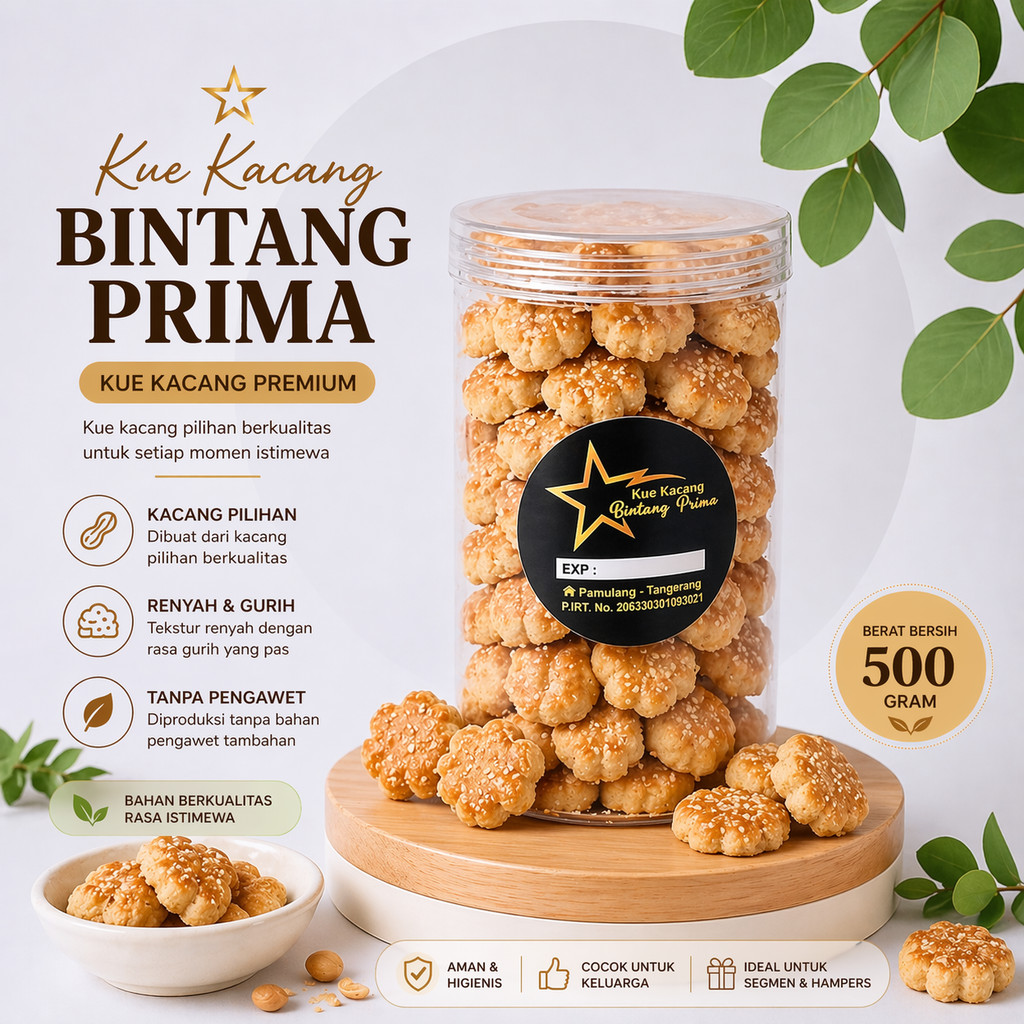 Kue Kacang Bintang Prima