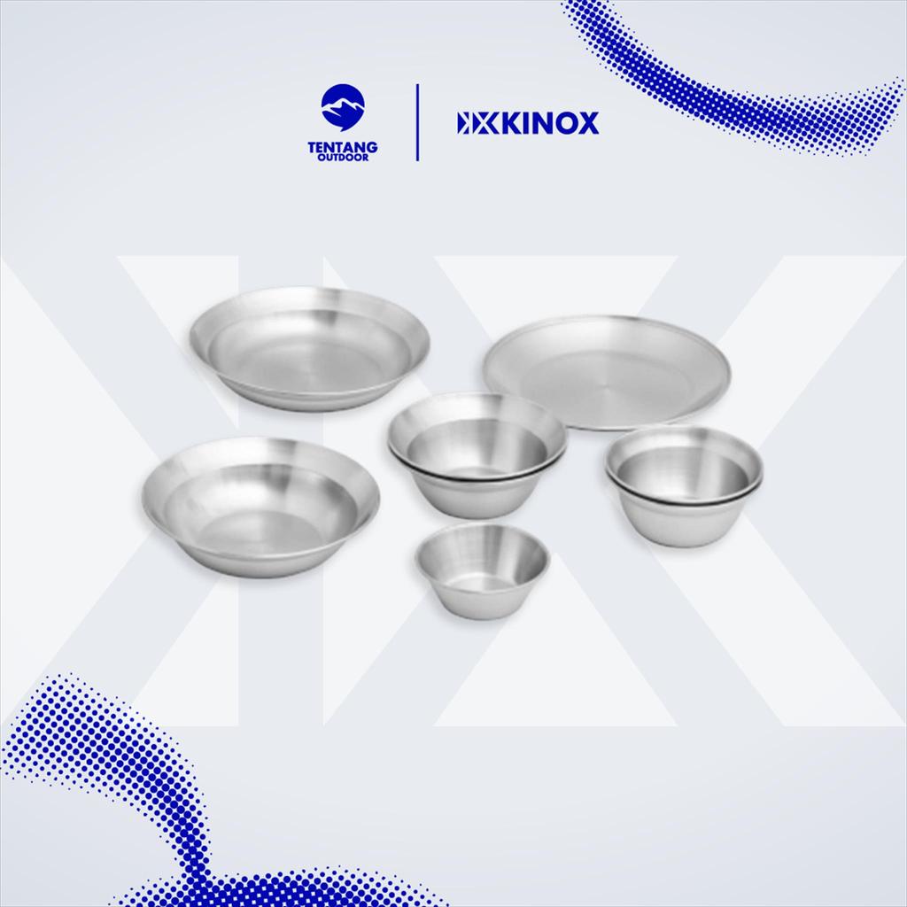 Piring Camping KINOX Tableware Set Stainless Steel Camping