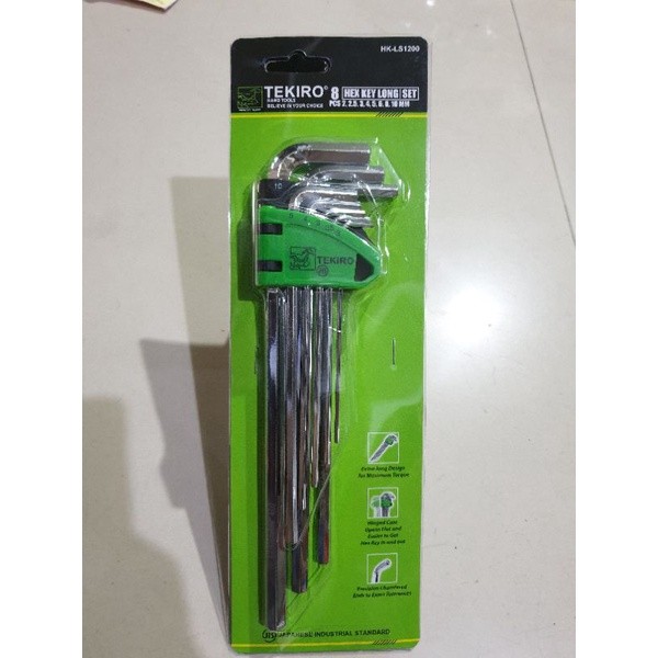 TEKIRO KUNCI L SET TEKIRO PANJANG 8 PCS KUNCI L SET TEKIRO PANJANG 8PCS