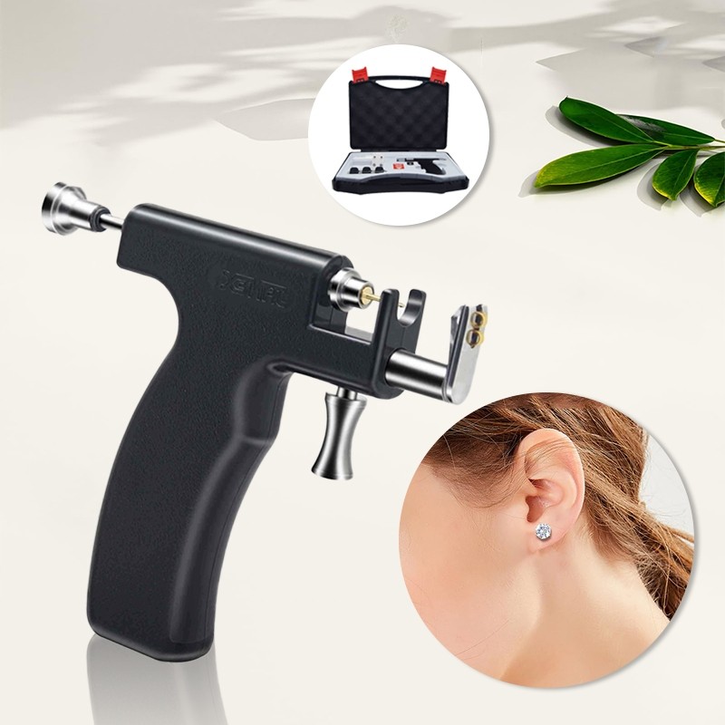 Alat Tindik Telinga 1 Set Ear Piercing Gun Anting Alat Keamanan Tindik Telinga Steril Praktis