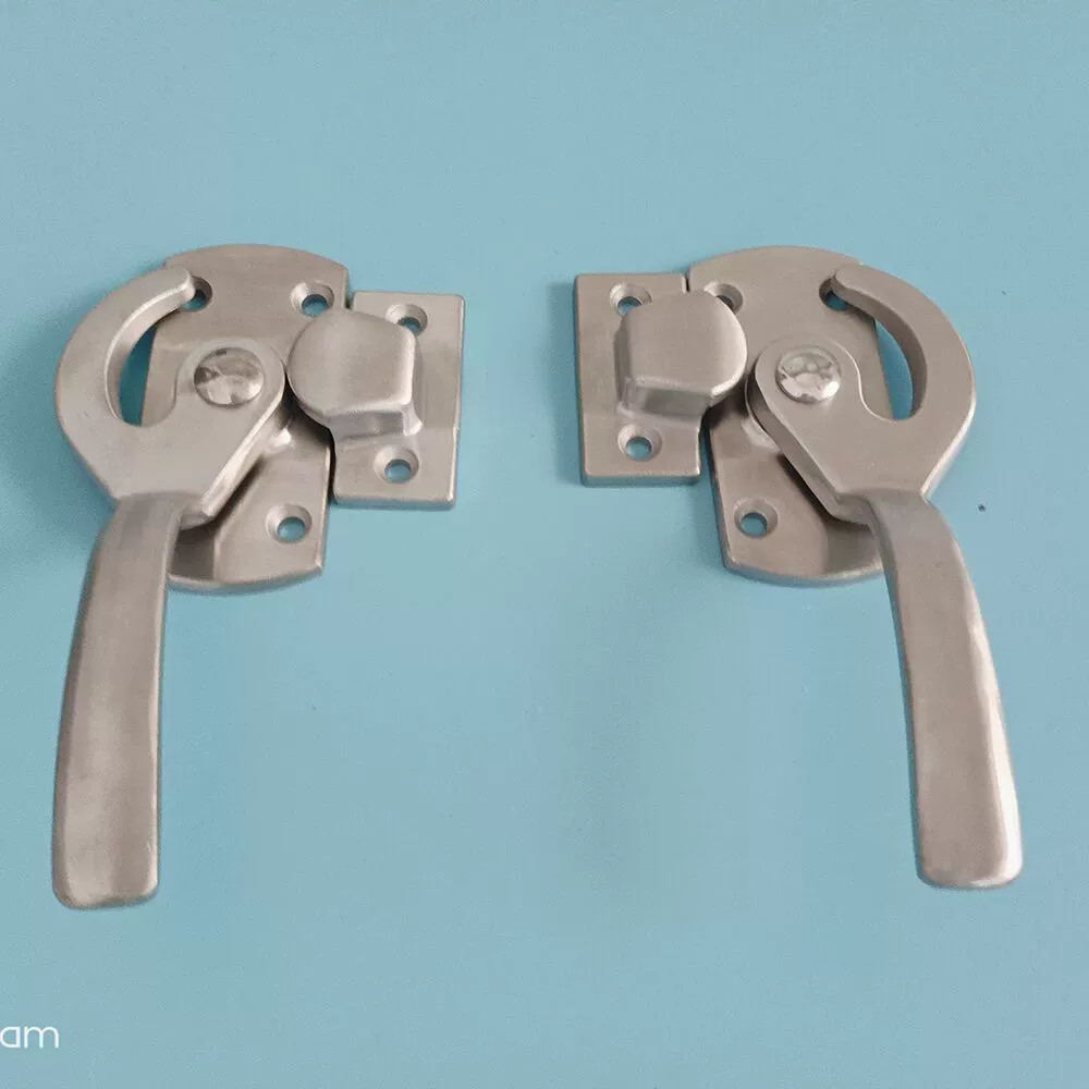 Handle Pintu Oven Stainless Steel Gagang Pintu Freezer Industri Kunci Latch Lemari Es Anti Karat