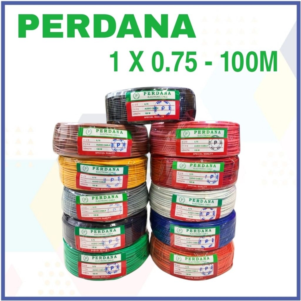 Kabel Audio 1x0.75 Perdana Kabel NYAF 0.75 Perdana