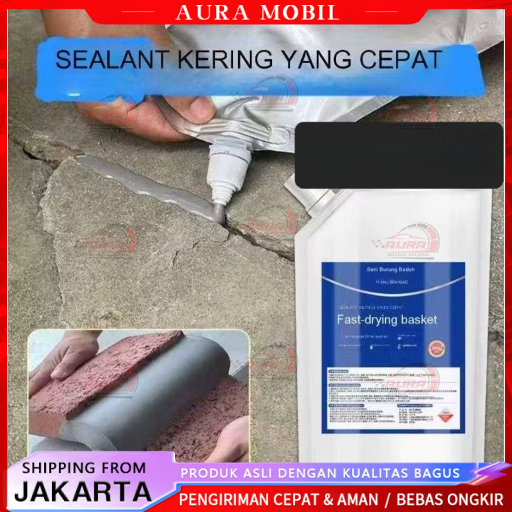 Lem Sealer Lem Anti Bocor Pengisi Lubang Bocor Retak Waterproof 500Gram -Aura Mobil