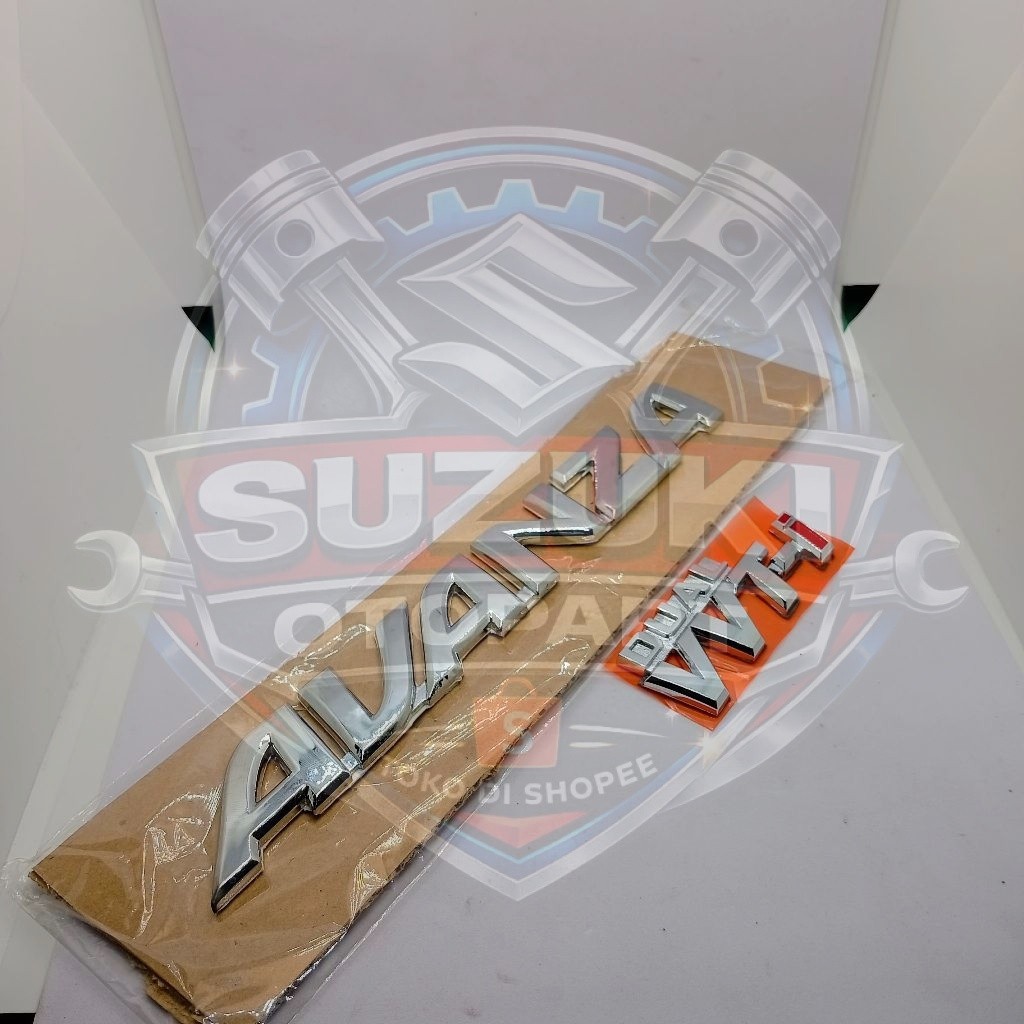 Emblem Logo Tulisan Avanza & Dual Vvti Original