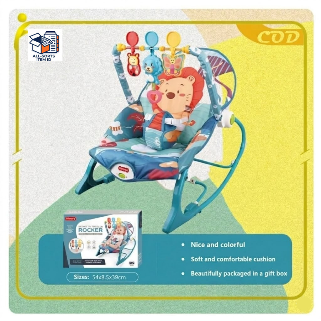 Ayunan Bayi Infant To Toddler Rocker Bouncer Bayi Sampai 25 kg Bouncer Baby 10in1 Kursi Goyang Bayi