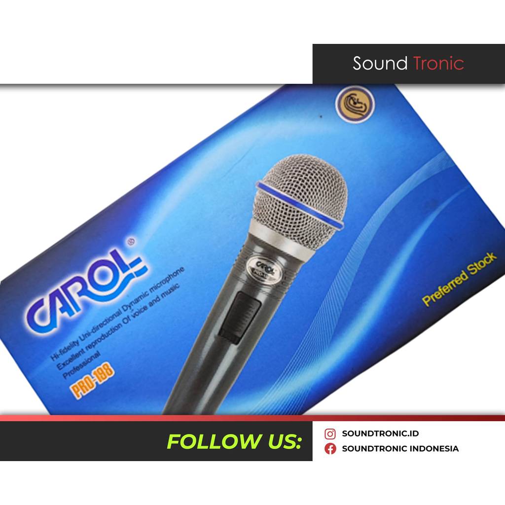 Mic Kabel Carol PRO 198 Microphone Mick Carol