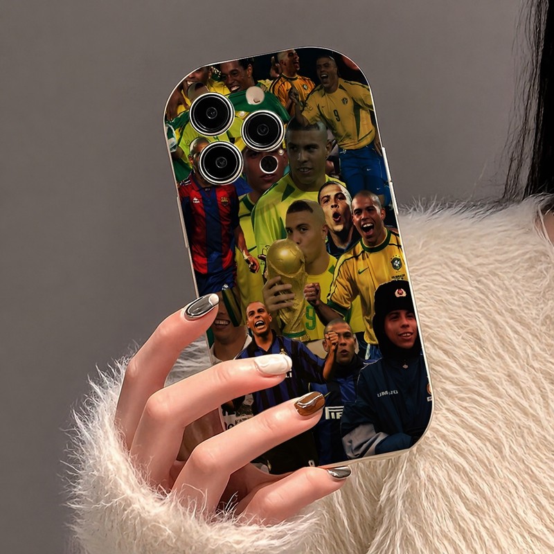 Casing iPhone Redmi Pemain Sepak Bola Ronaldo Untuk iPhone 16 15 14 13 12 11 Mini Pro E MAX Untuk Re