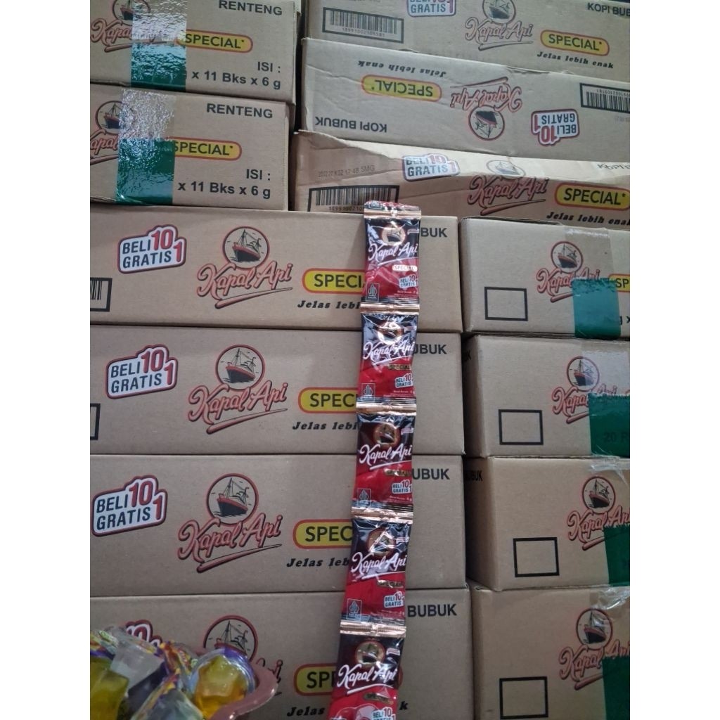 Kopi kapal api MINI 5 DUS (1 renteng isi 11 sachet)