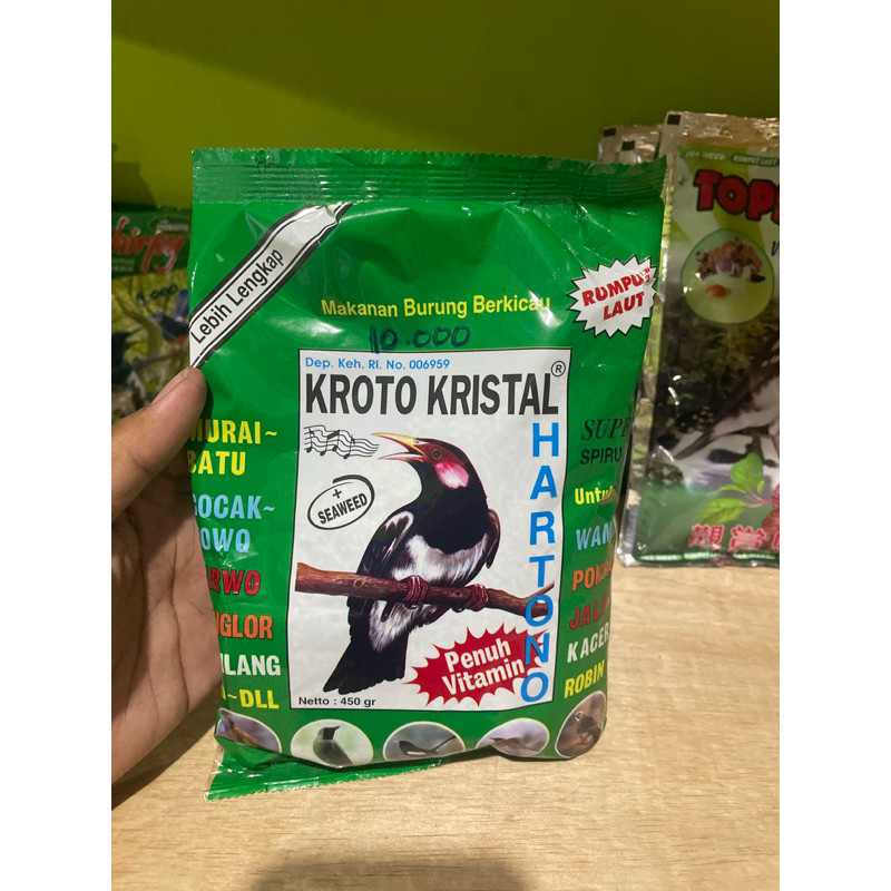 kroto kristal hartono pakan burung voer burung terlaris termurah