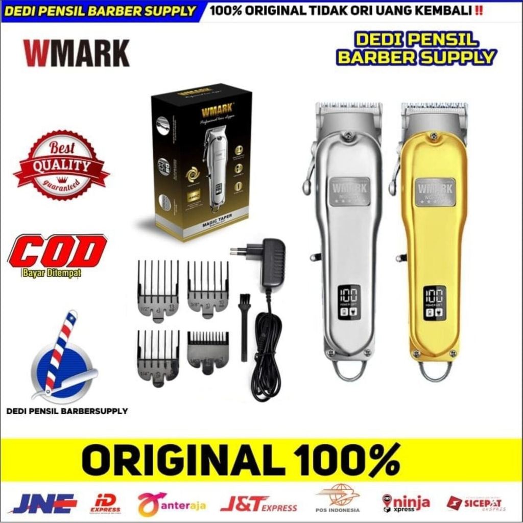 WMARK NG-2037 FADE HAIR CLIPPER RPM 7000 FULL METAL ORIGINAL ALAT CUKUR ELEKTRIK CLIPPER CAS TANPA K