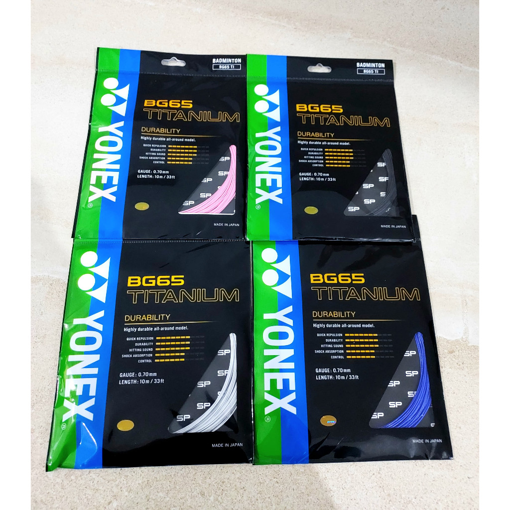 Senar Raket Badminton YONEX BG 65 TITANIUM Original