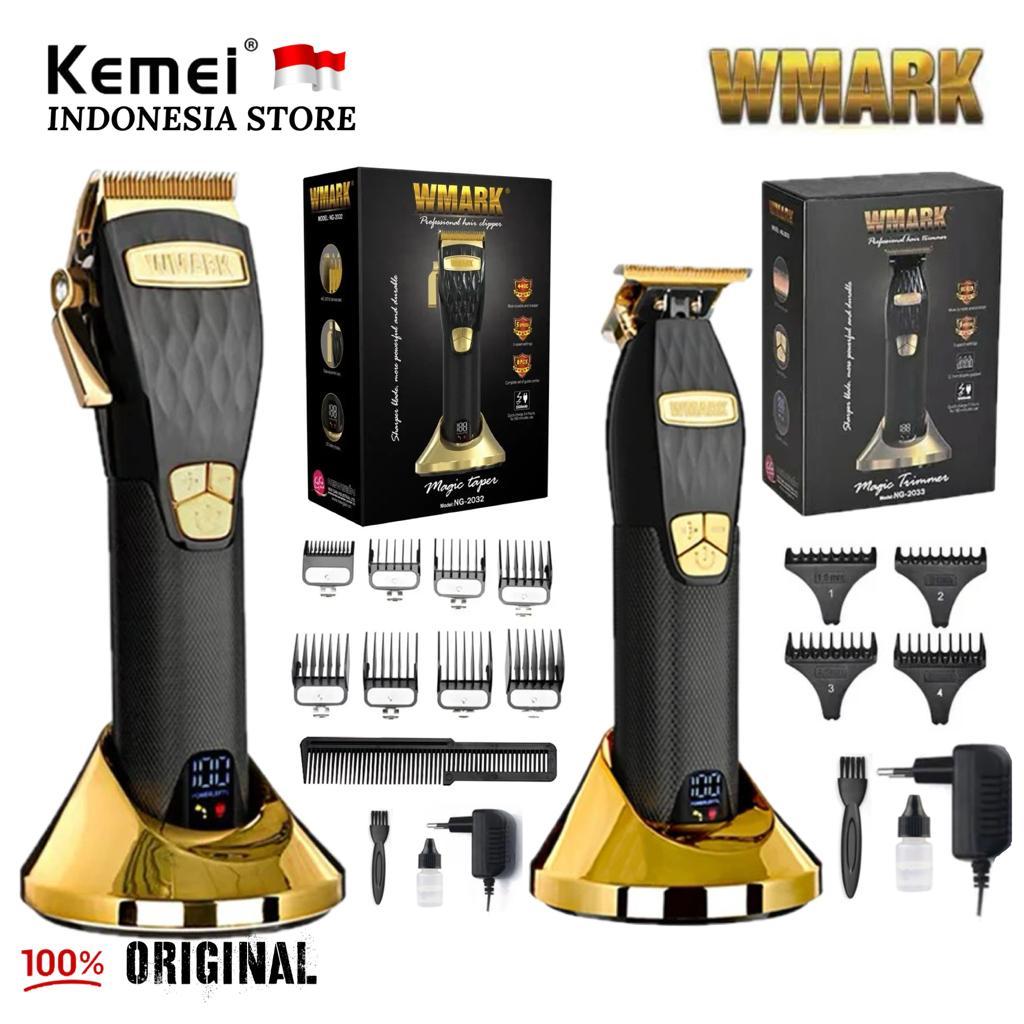 WMARK Professional Hair Clipper Detailer Magic Taper Trimmer Full All Metal Alat Cukur Rambut 5 Kece