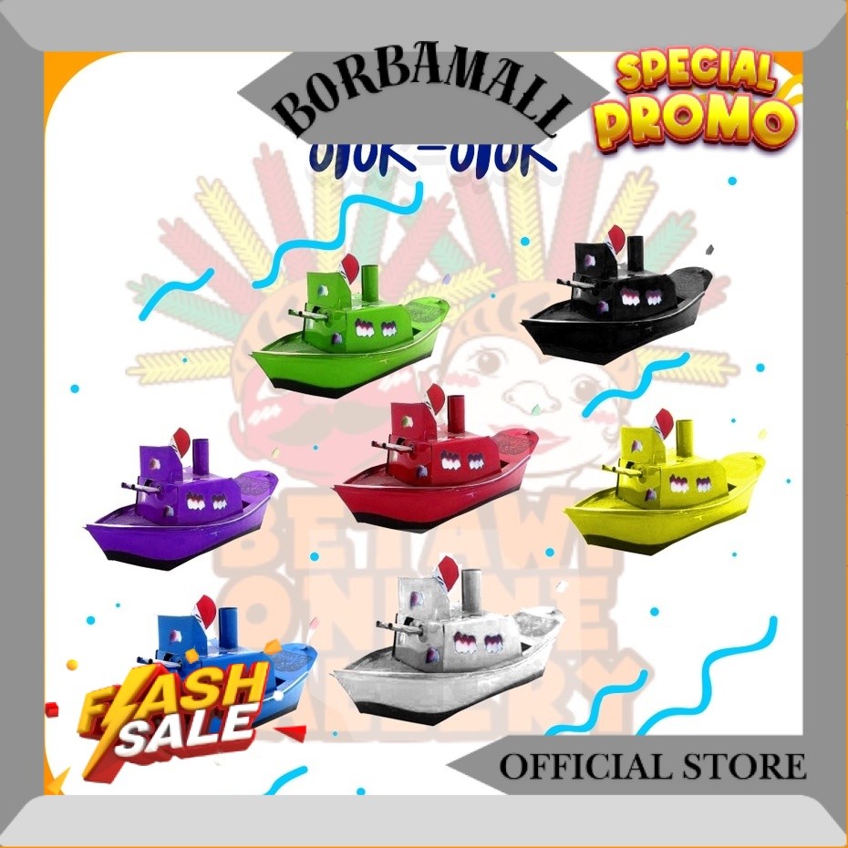 Perahu / Kapal otok otok Besar [ SATUAN ] / Mainan Kapal otok otok Tradisional - Ukuran besar LW